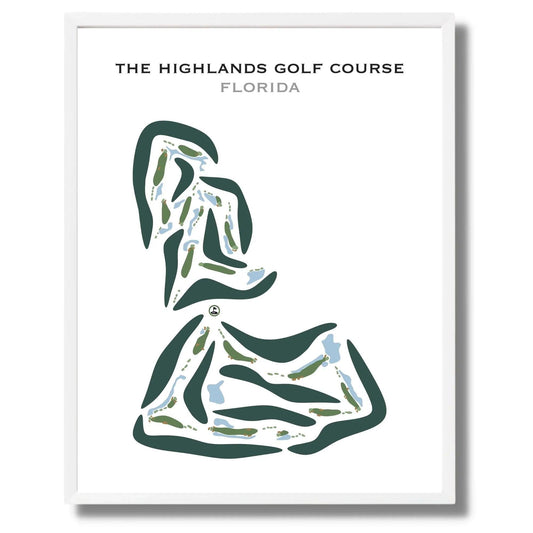 The Highlands Golf Course, Florida - Printed Golf Courses