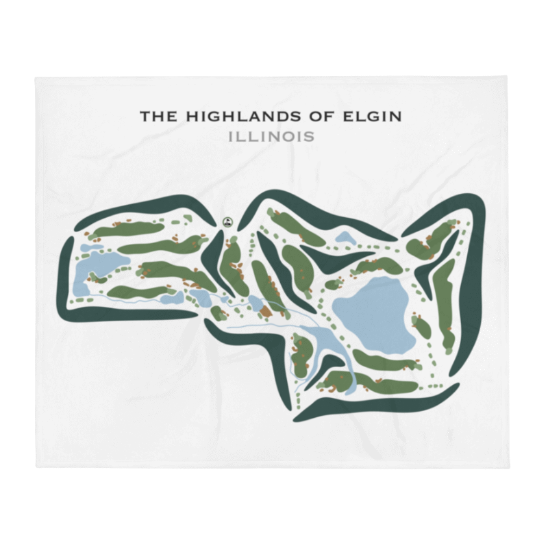 The Highlands of Elgin, Illinois - Printed Golf Courses