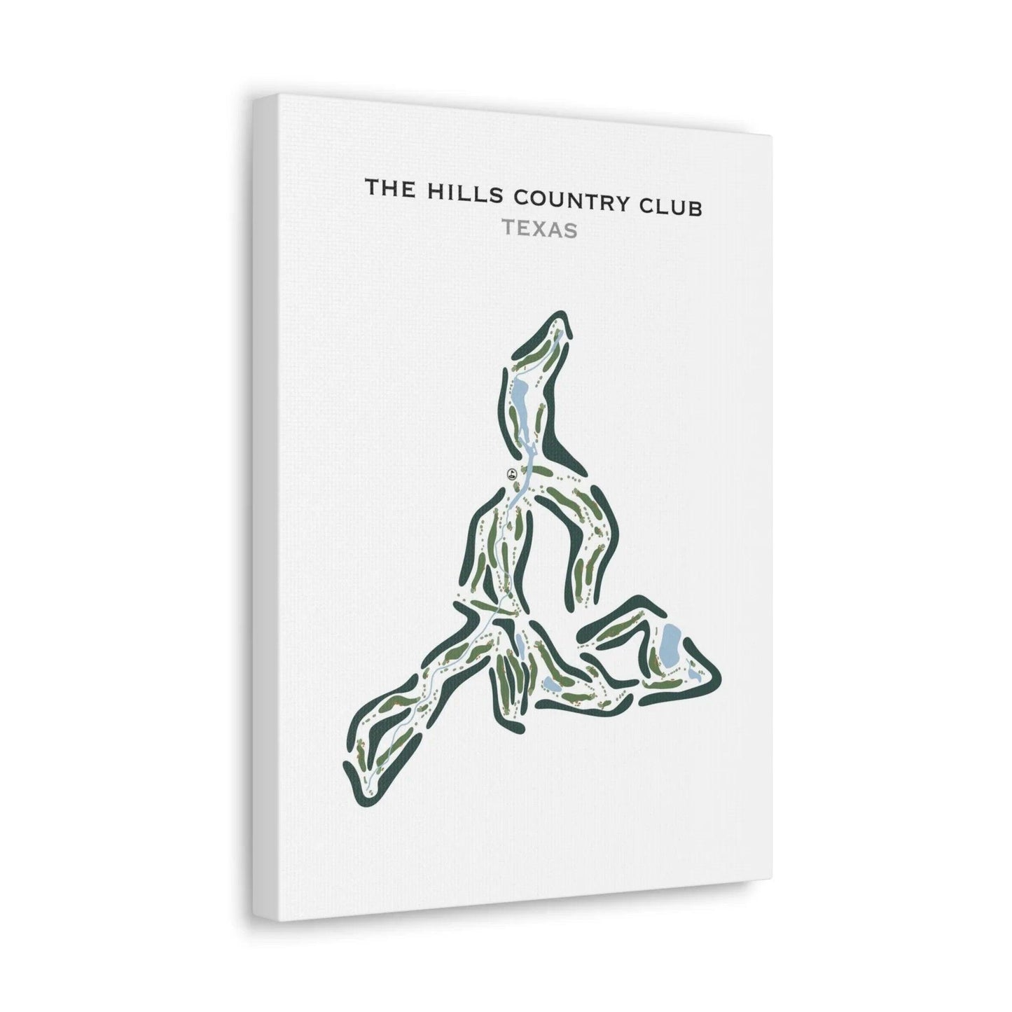 The Hills Country Club, Texas - Printed Golf Course