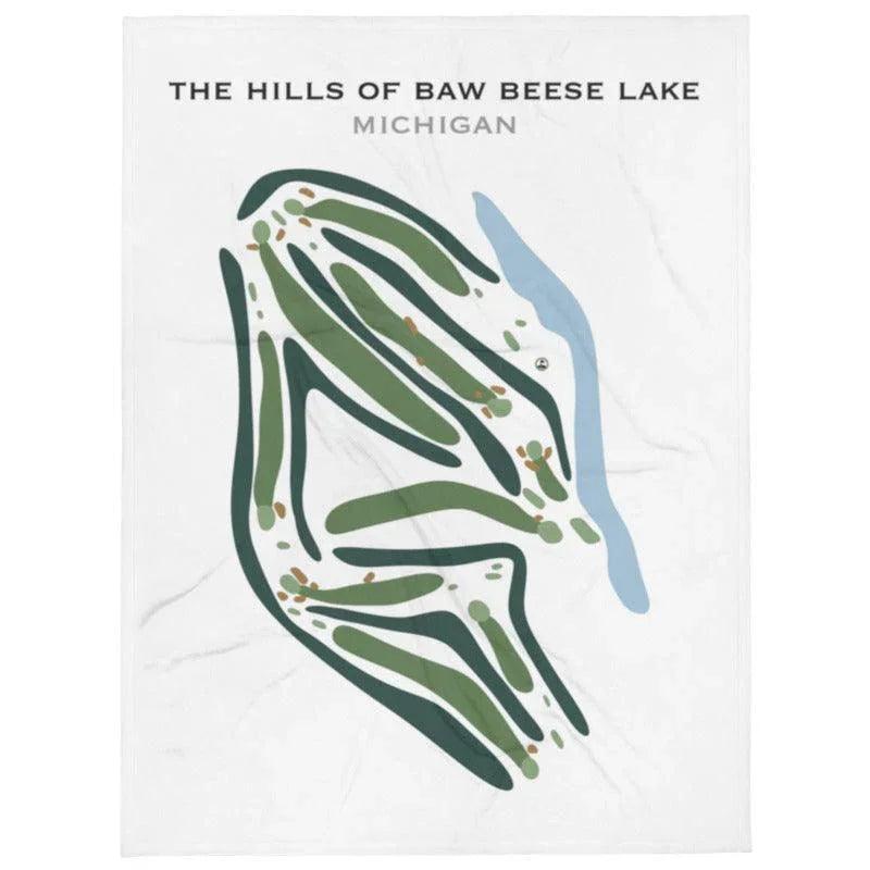 The Hills of Baw Beese Lake, Michigan - Printed Golf Courses