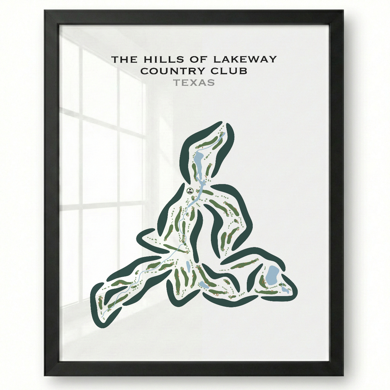 The Hills of Lakeway Country Club, Texas - Printed Golf Courses