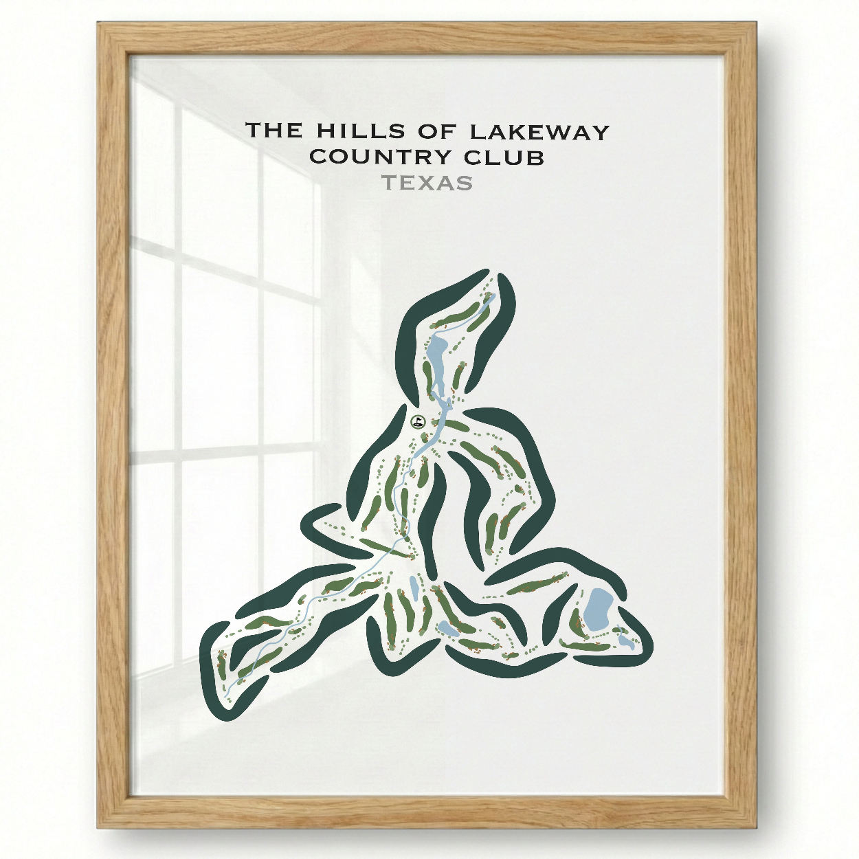 The Hills of Lakeway Country Club, Texas - Printed Golf Courses