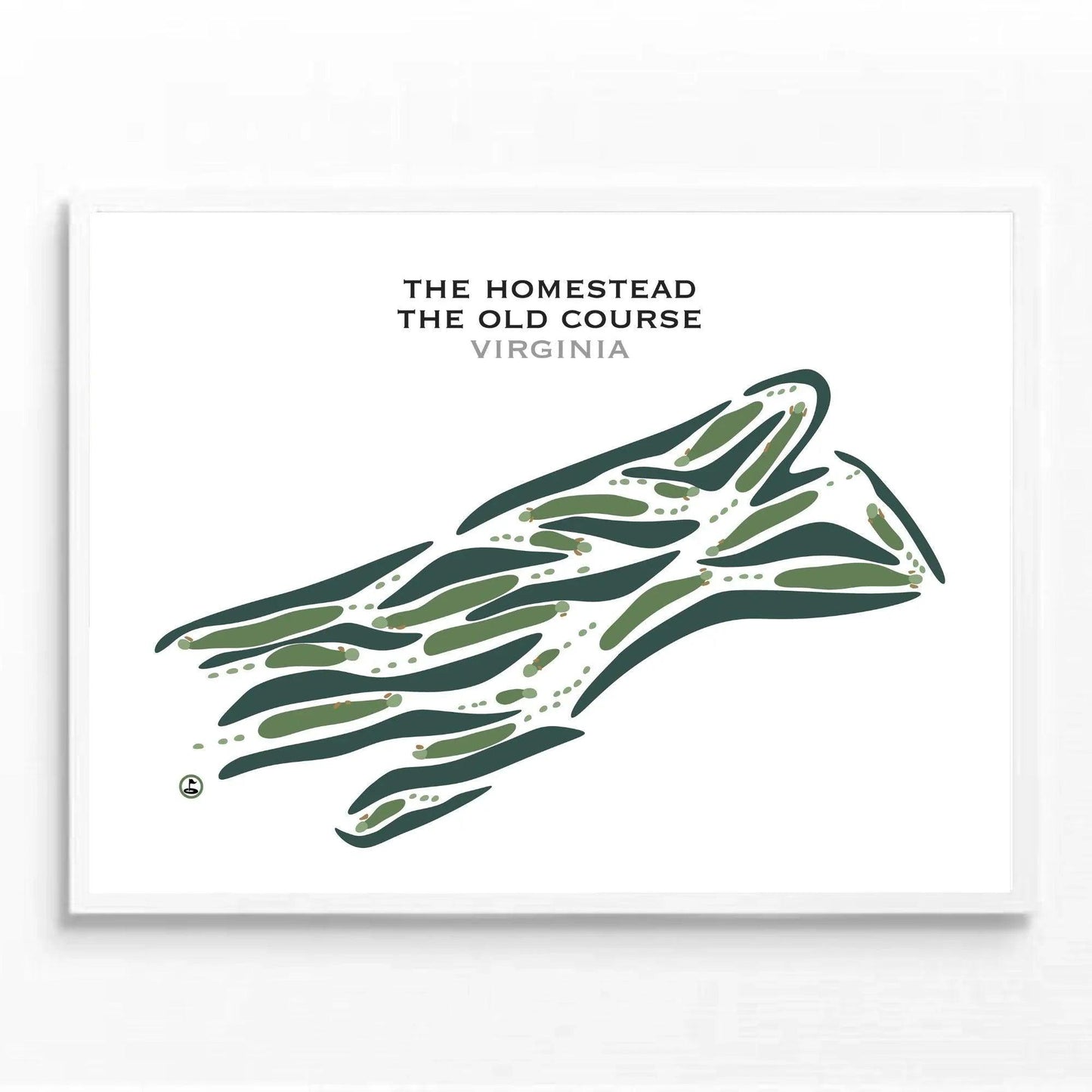 The Homestead - The old Course, Virginia - Printed Golf Courses