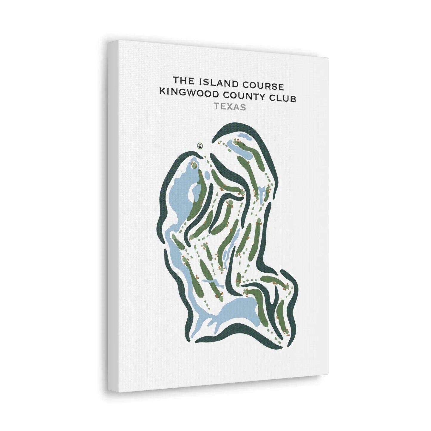 The Island Course/Kingwood Country Club, Texas - Printed Golf Courses