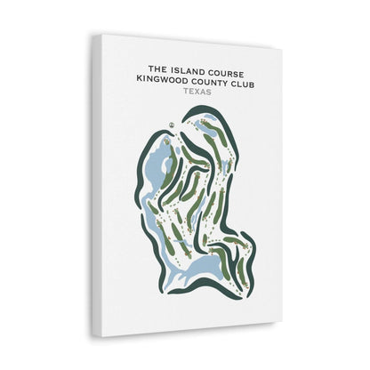 The Island Course/Kingwood Country Club, Texas - Printed Golf Courses