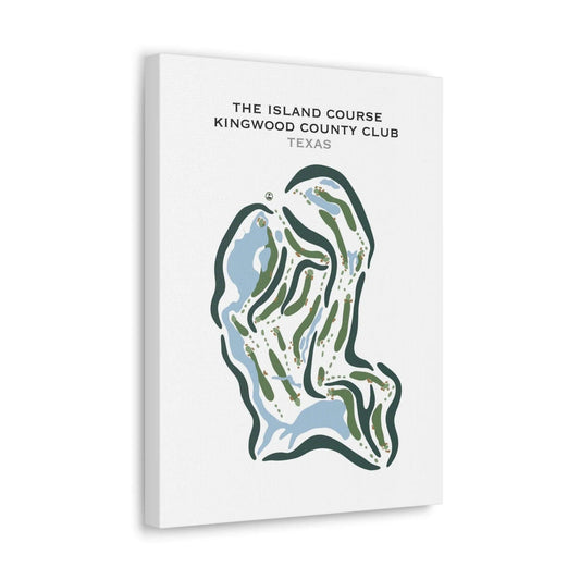 The Island Course/Kingwood Country Club, Texas - Printed Golf Courses