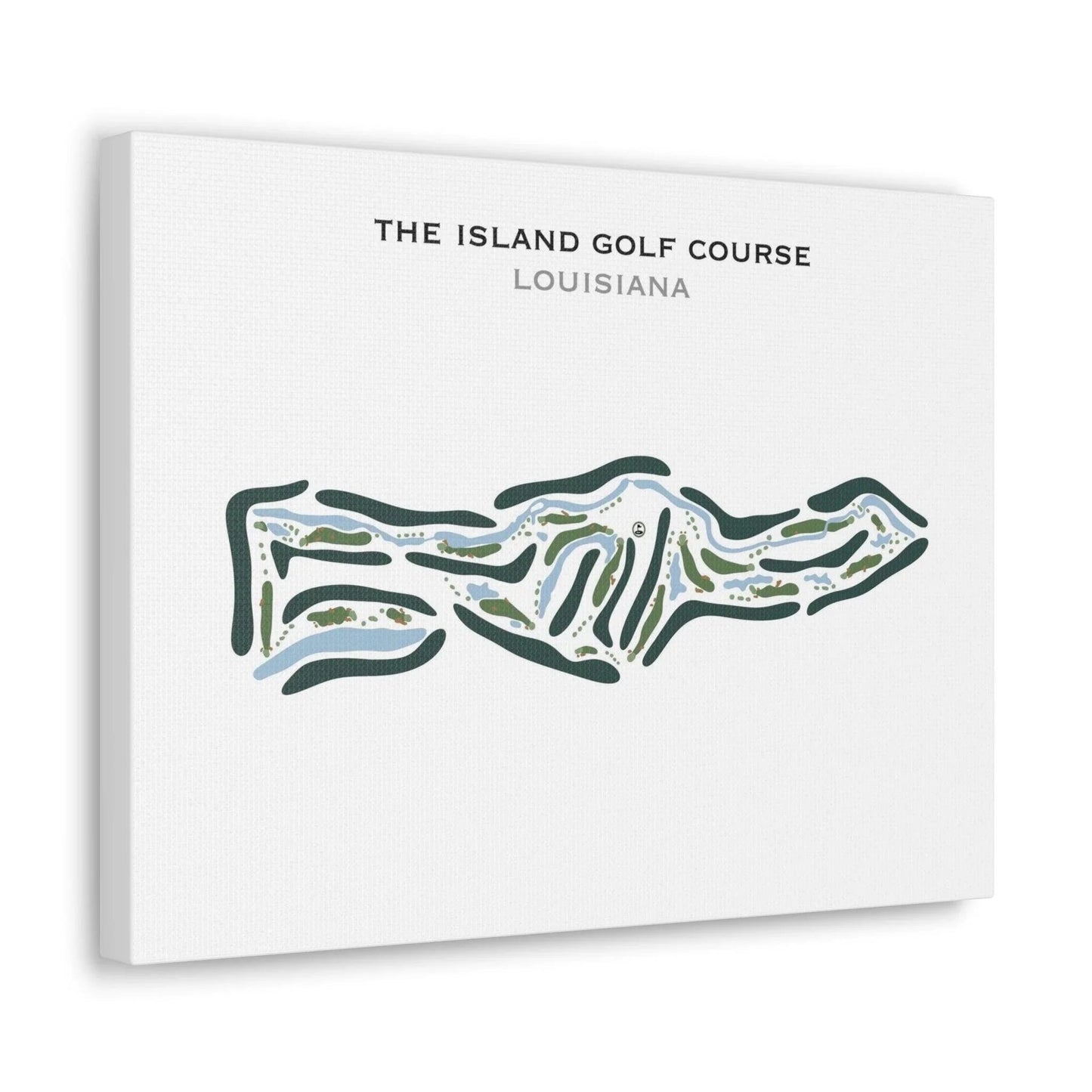 The Island Golf Course, Louisiana - Printed Golf Course