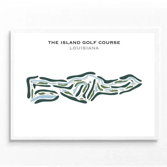 The Island Golf Course, Louisiana - Printed Golf Course