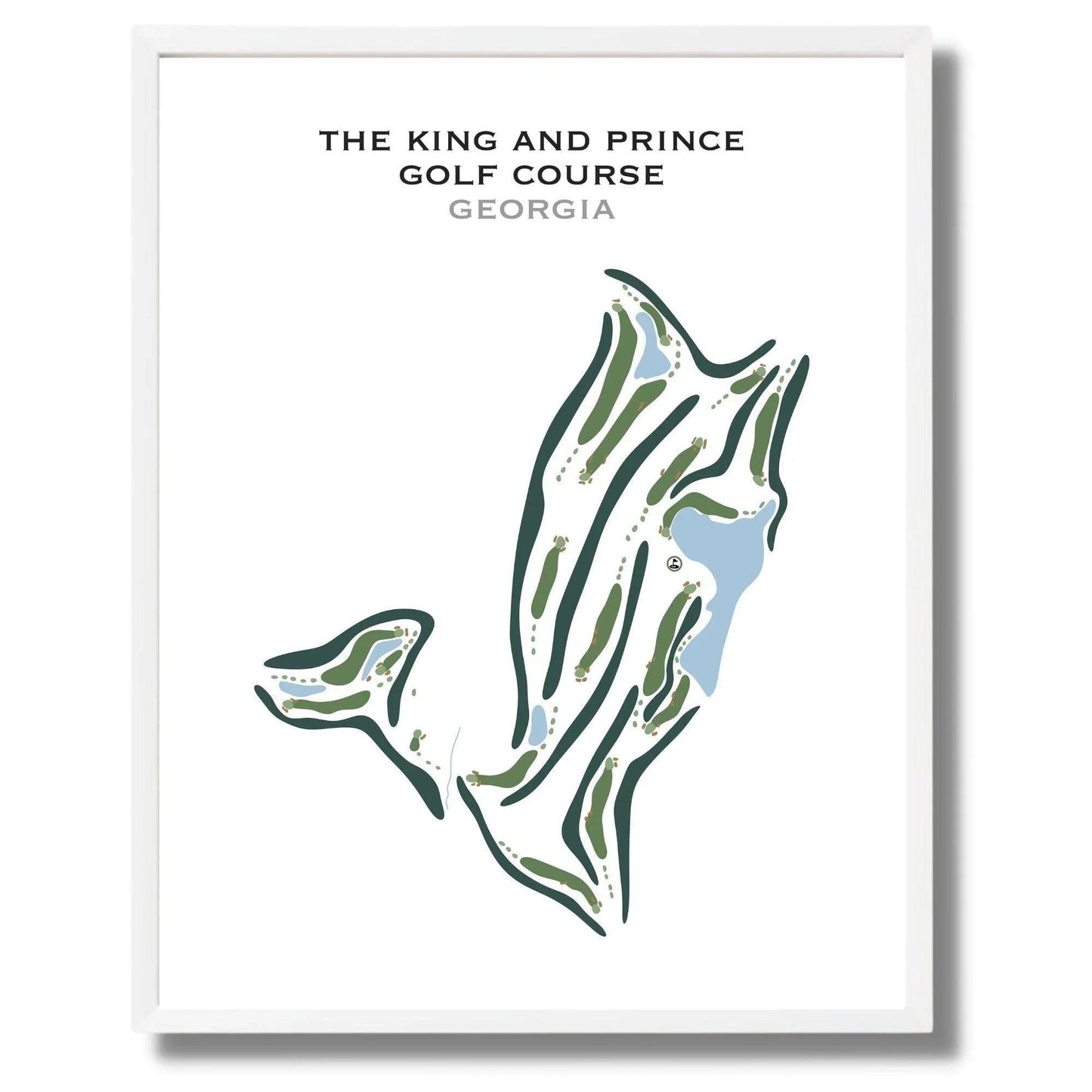 The King and Prince Golf Course, Georgia - Printed Golf Courses