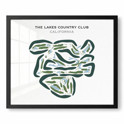 The Lakes Country Club, California - Printed Golf Courses