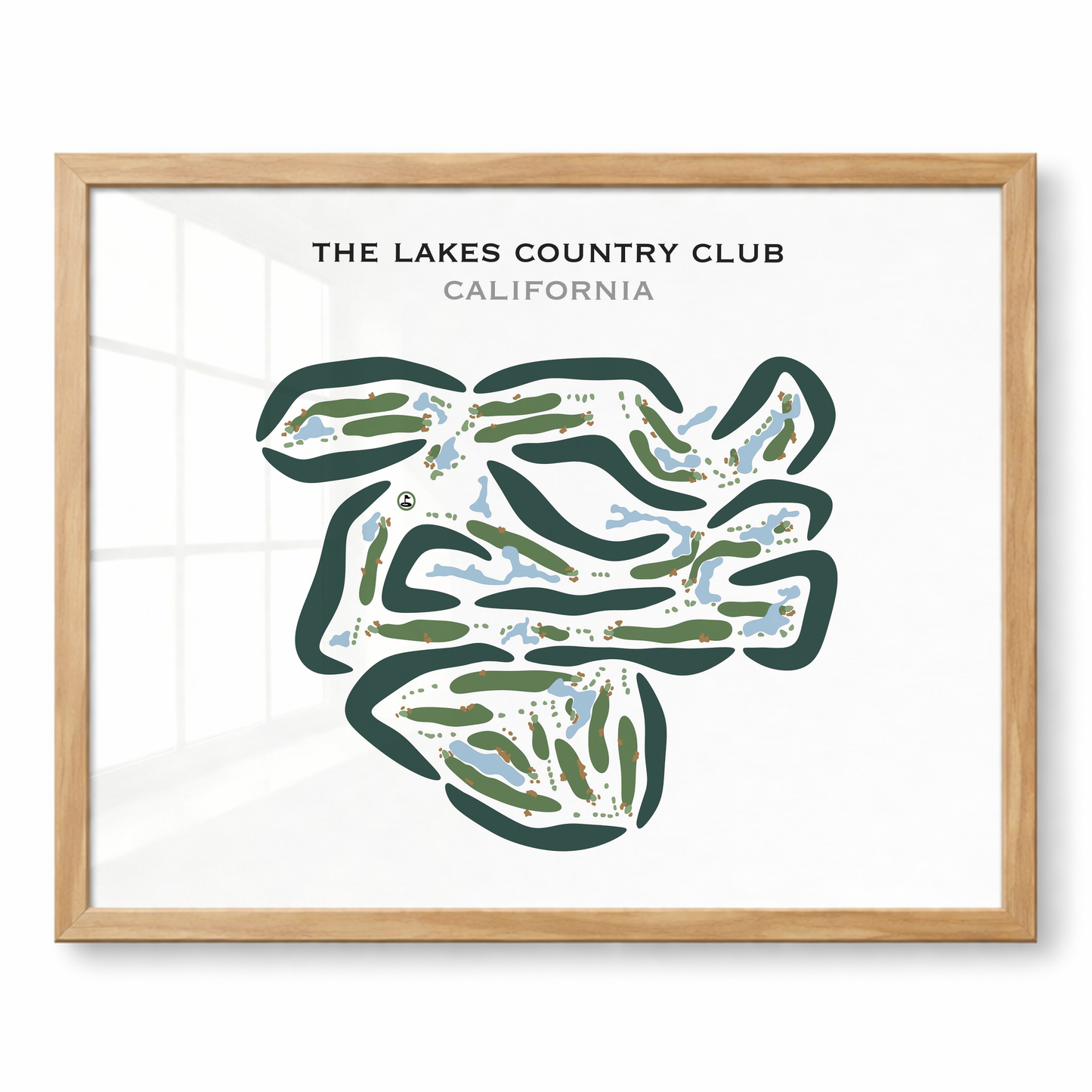 The Lakes Country Club, California - Printed Golf Courses