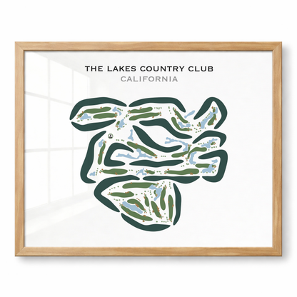 The Lakes Country Club, California - Printed Golf Courses