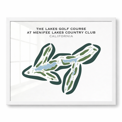 The Lakes Golf Course at Menifee Lakes Country Club, California - Printed Golf Courses