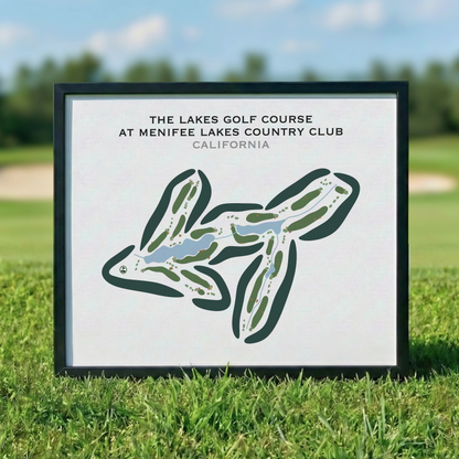 The Lakes Golf Course at Menifee Lakes Country Club, California - Printed Golf Courses