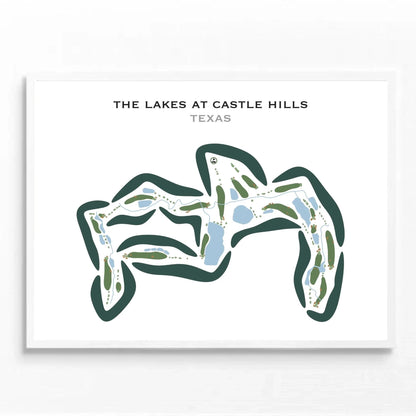 The Lakes at Castle Hills, Texas - Printed Golf Courses