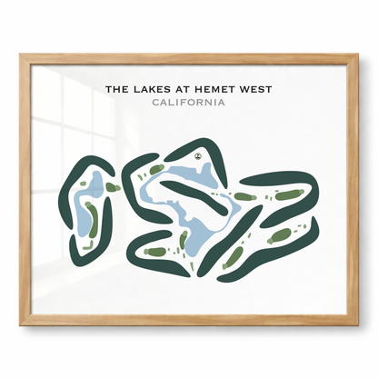 The Lakes at Hemet West, California - Printed Golf Courses