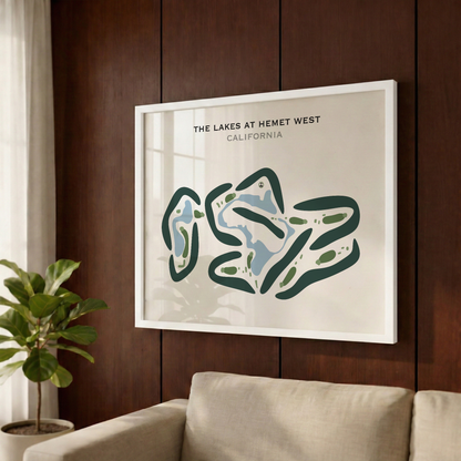 The Lakes at Hemet West, California - Printed Golf Courses