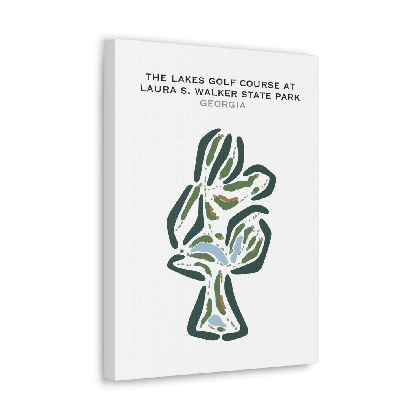 The Lakes Golf Course at Laura S. Walker State Park, Georgia - Printed Golf Courses