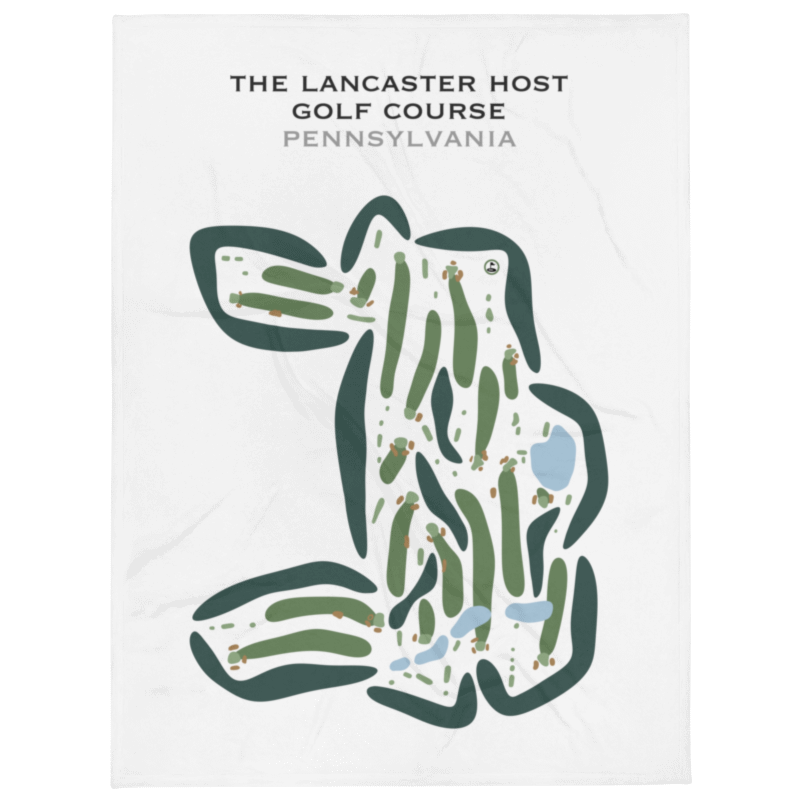 Lancaster Host Golf Course, Pennsylvania - Printed Golf Courses