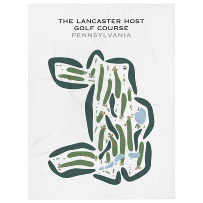 The Lancaster Host Golf Course, Pennsylvania - Printed Golf Courses