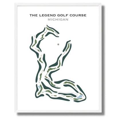 The Legend Golf Course, Michigan - Printed Golf Course