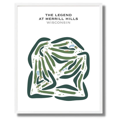 The Legend at Merrill Hills, Wisconsin - Printed Golf Courses
