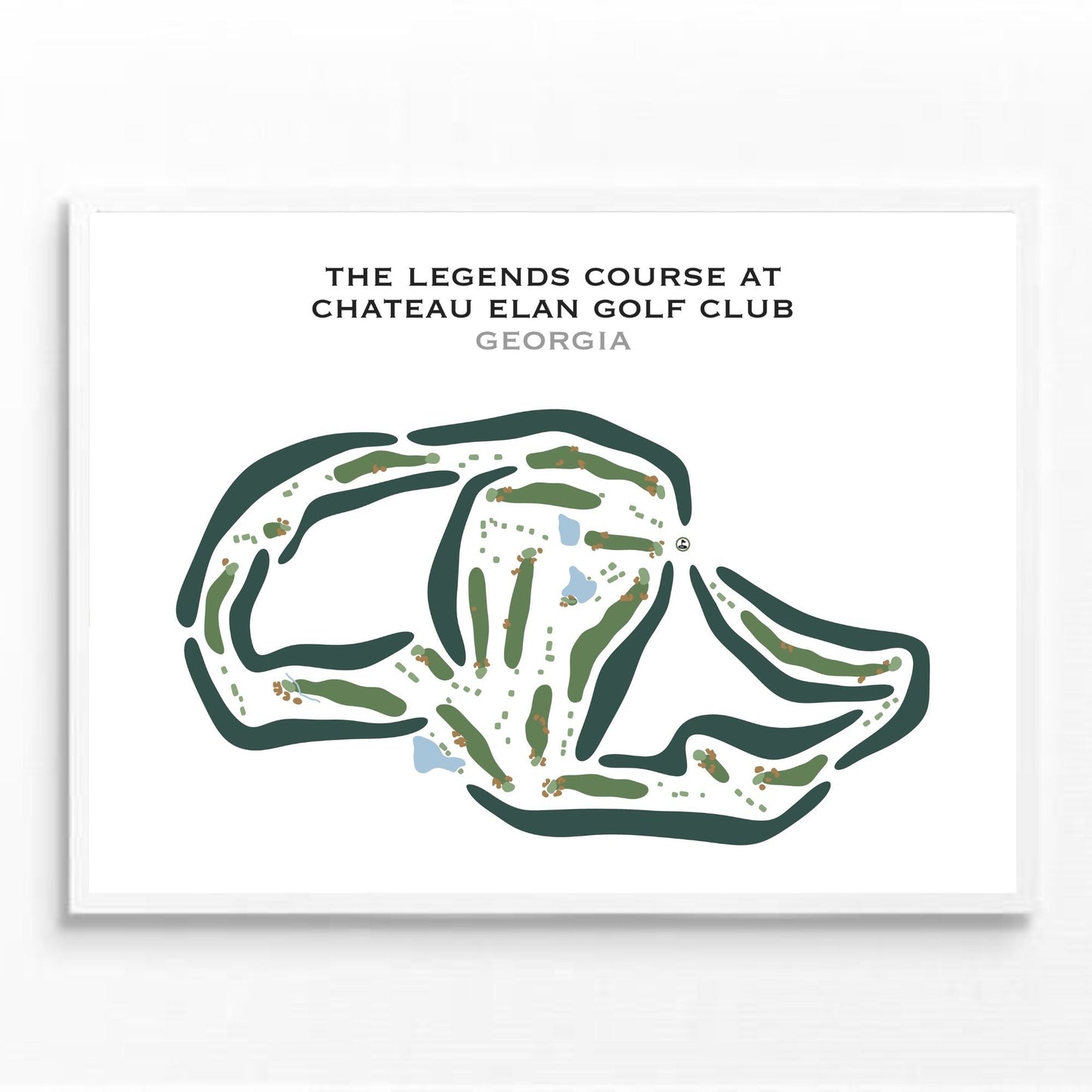 The Legends Course at Chateau Elan Golf Club, Georgia - Printed Golf Courses