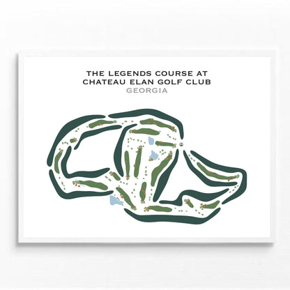 The Legends Course at Chateau Elan Golf Club, Georgia - Printed Golf Courses
