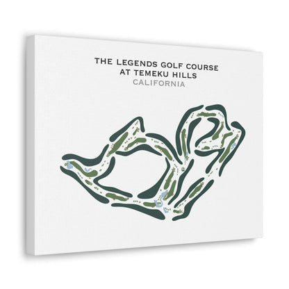 The Legends Golf Club at Temeku Hills, California - Printed Golf Course