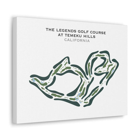 The Legends Golf Club at Temeku Hills, California - Printed Golf Course