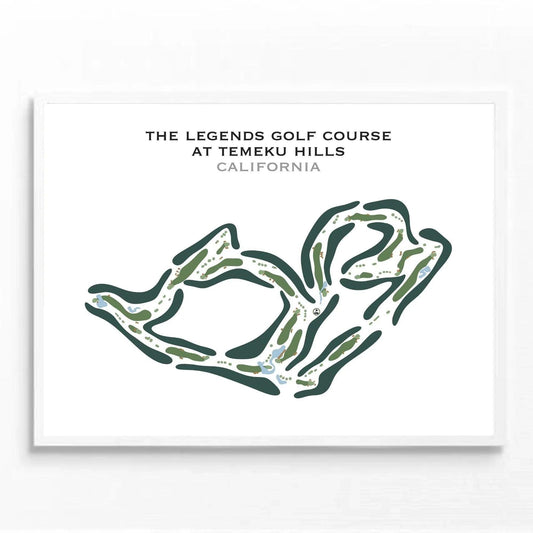 The Legends Golf Club at Temeku Hills, California - Printed Golf Course