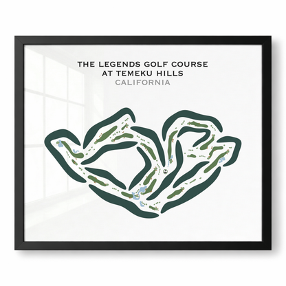The Legends Golf Course at Temeku Hills, California - Printed Golf Courses