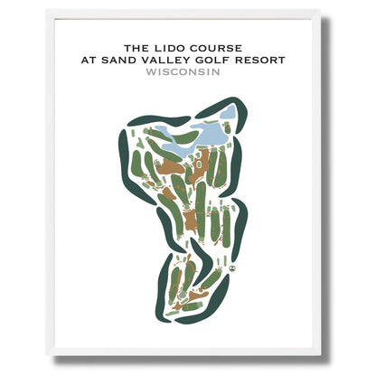 The Lido Course at Sand Valley Golf Resort, Wisconsin - Printed Golf Courses