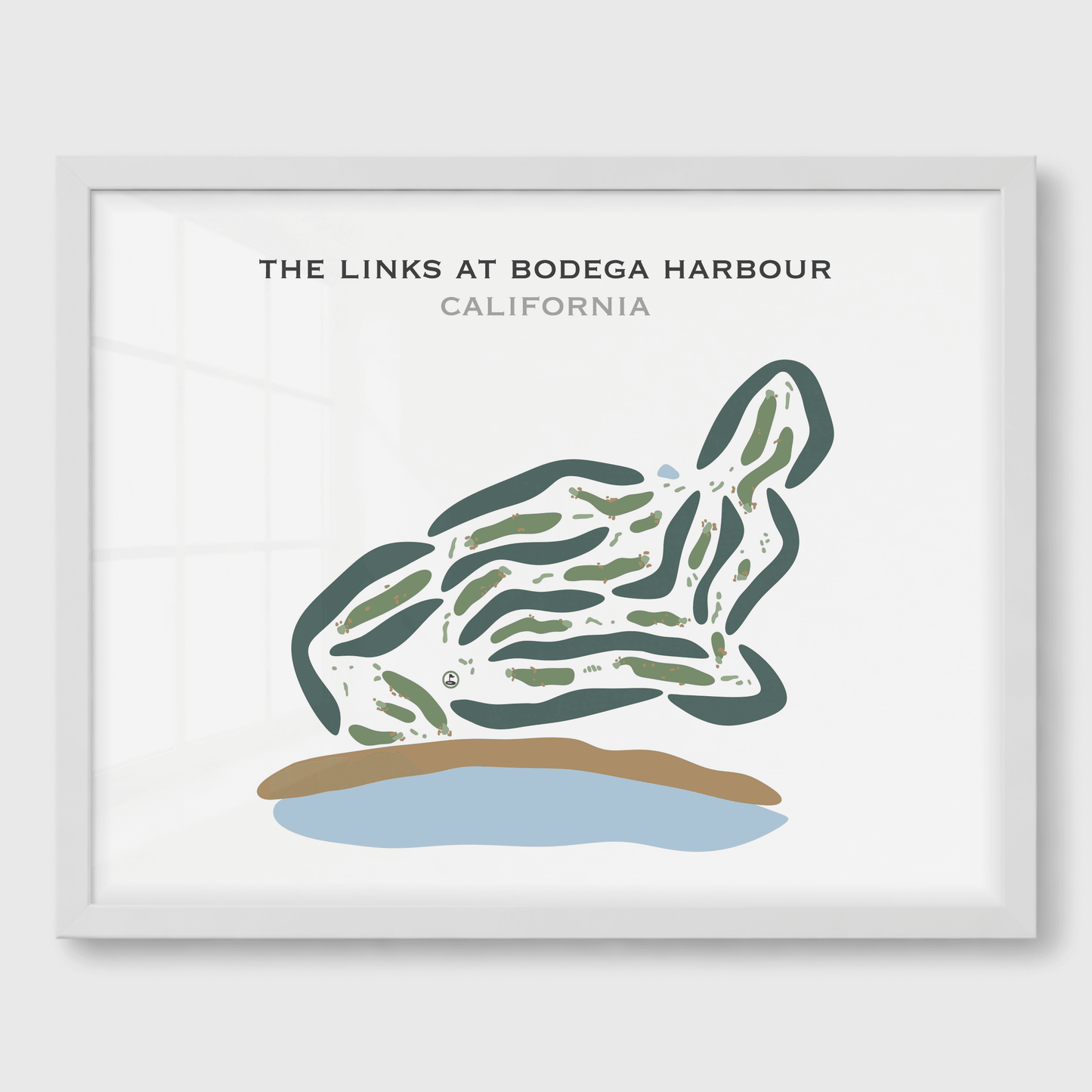The Links at Bodega Harbour, California - Printed Golf Courses