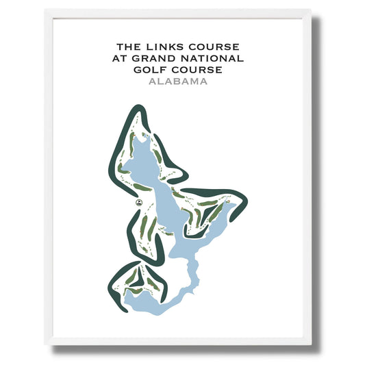 The Links Course at Grand National Golf Course, Alabama - Printed Golf Courses