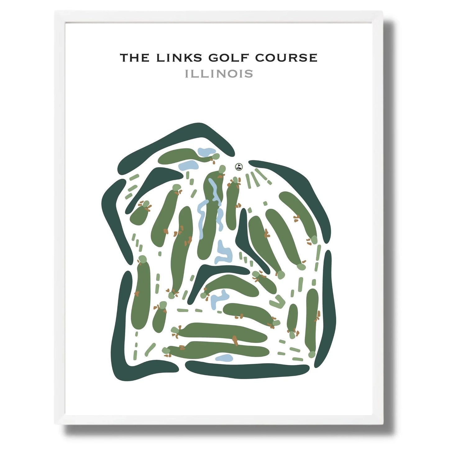 The Links Golf Course, Illinois - Printed Golf Courses