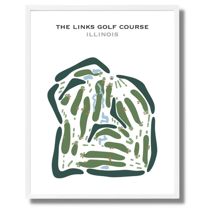 The Links Golf Course, Illinois - Printed Golf Courses
