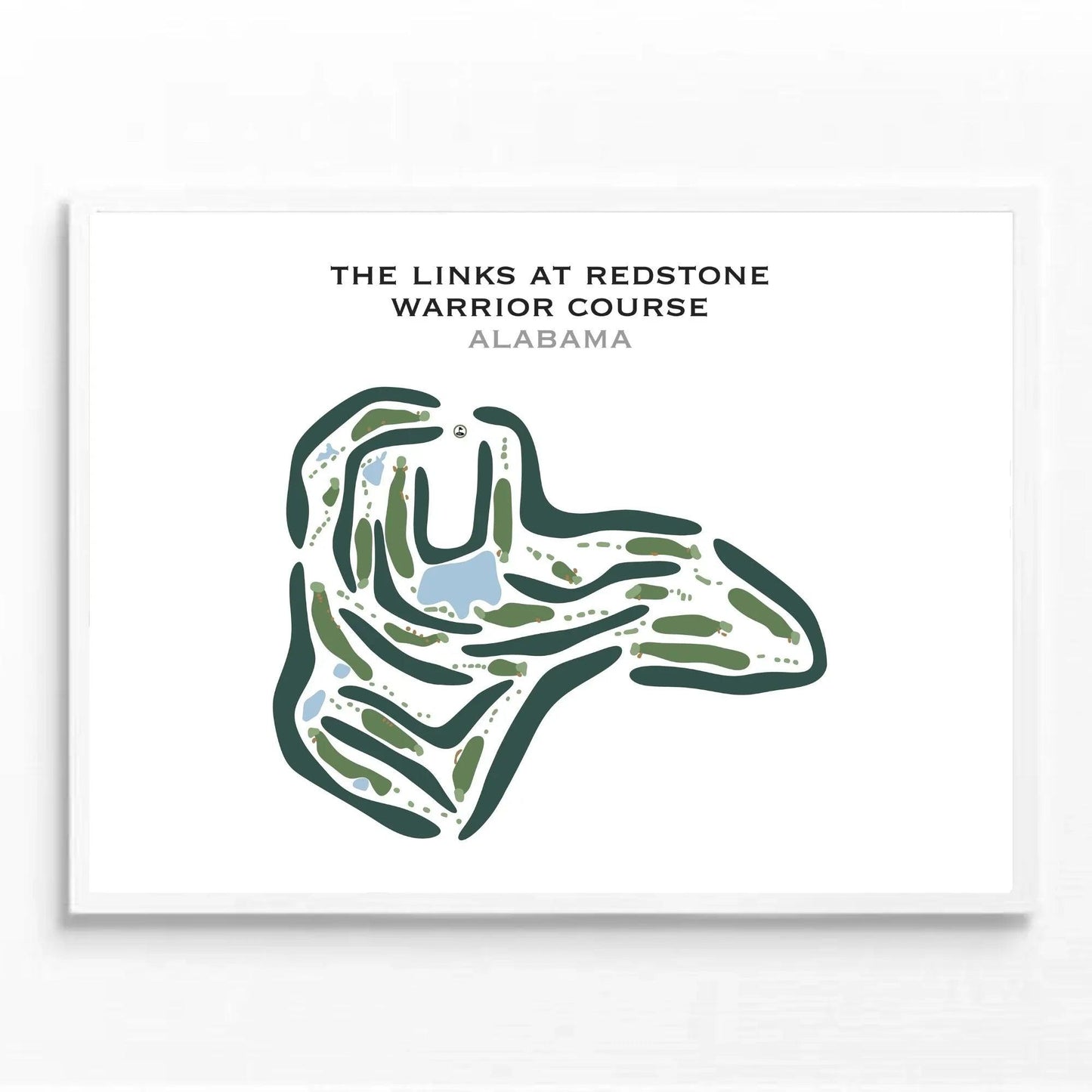 The Links at Redstone Warrior Course, Alabama - Printed Golf Courses