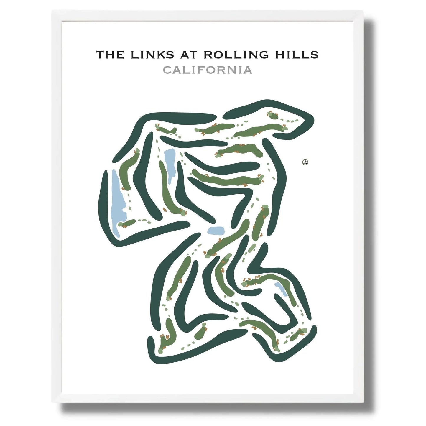 The Links at Rolling Hills, California - Printed Golf Courses