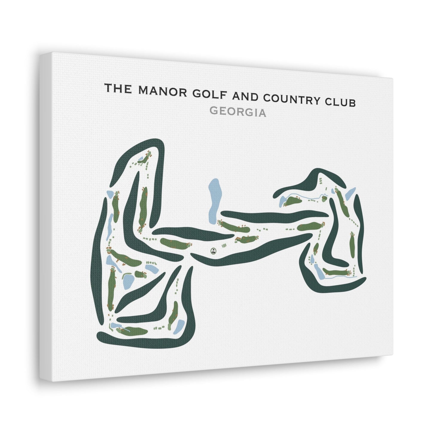The Manor Golf And Country Club, Georgia - Printed Golf Courses