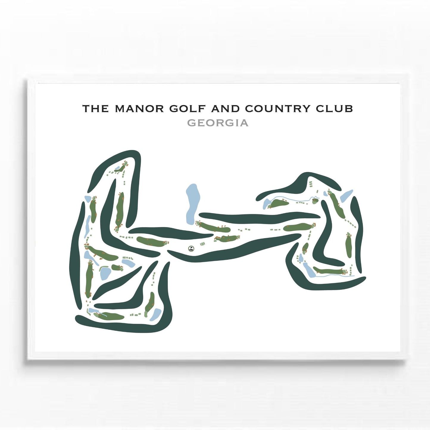The Manor Golf And Country Club, Georgia - Printed Golf Courses