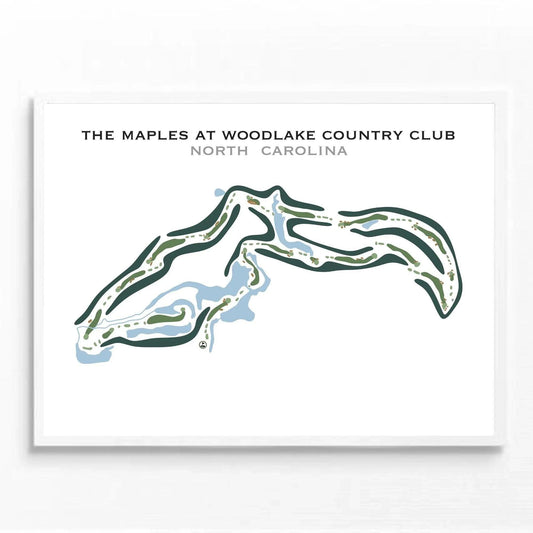 The Maples At Woodlake Country Club, North Carolina - Printed Golf Course