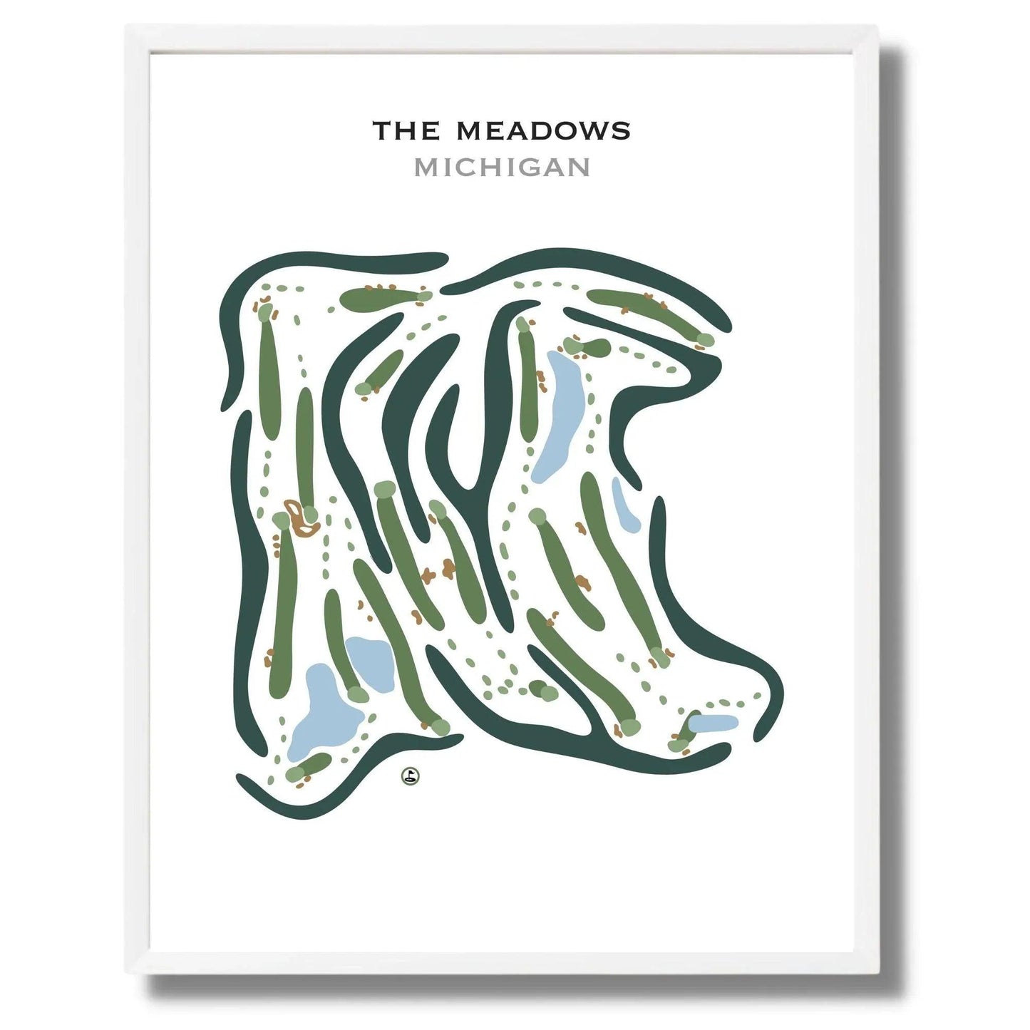 The Meadows, Michigan - Printed Golf Course