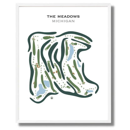 The Meadows, Michigan - Printed Golf Course