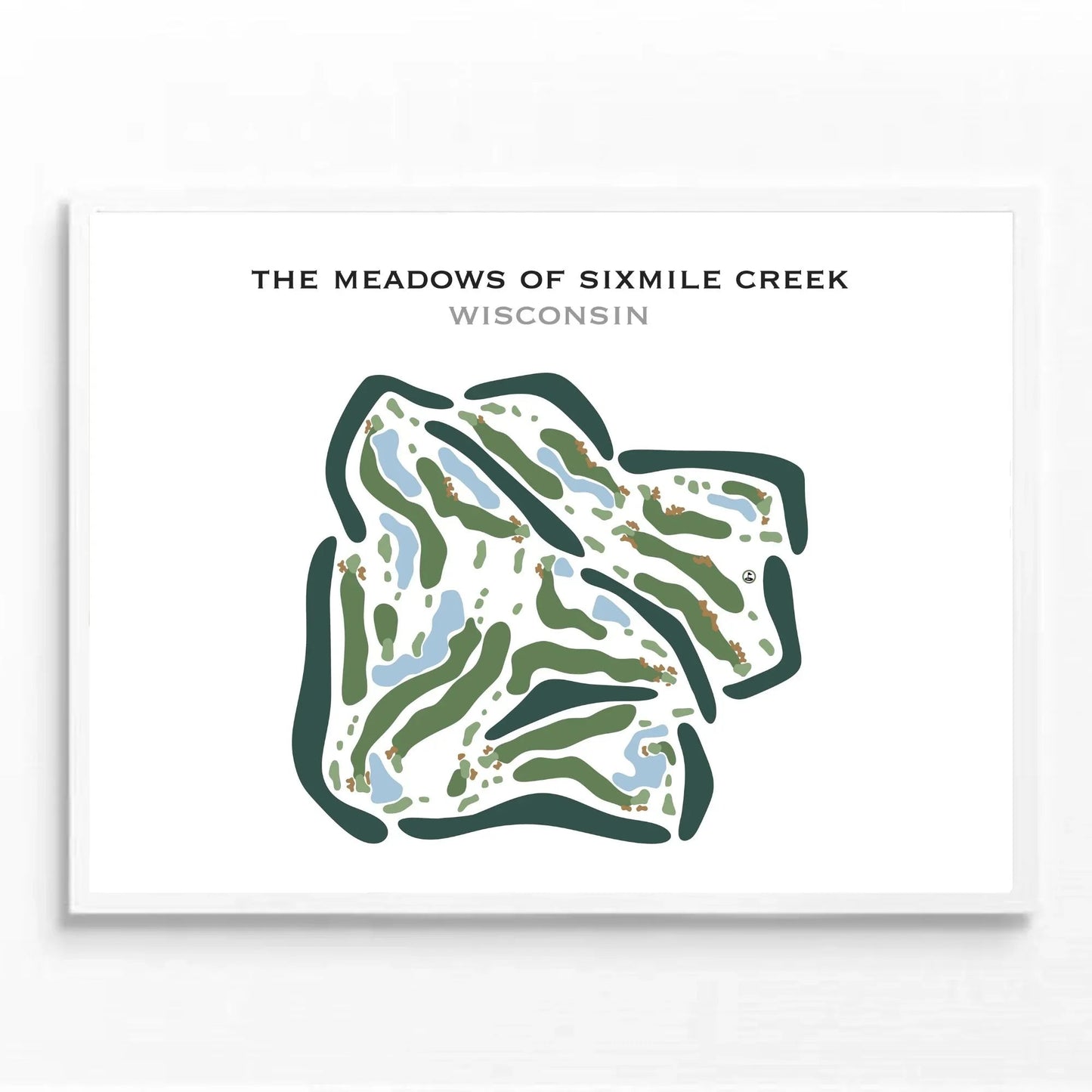 The Meadows of Sixmile Creek, Wisconsin - Printed Golf Courses