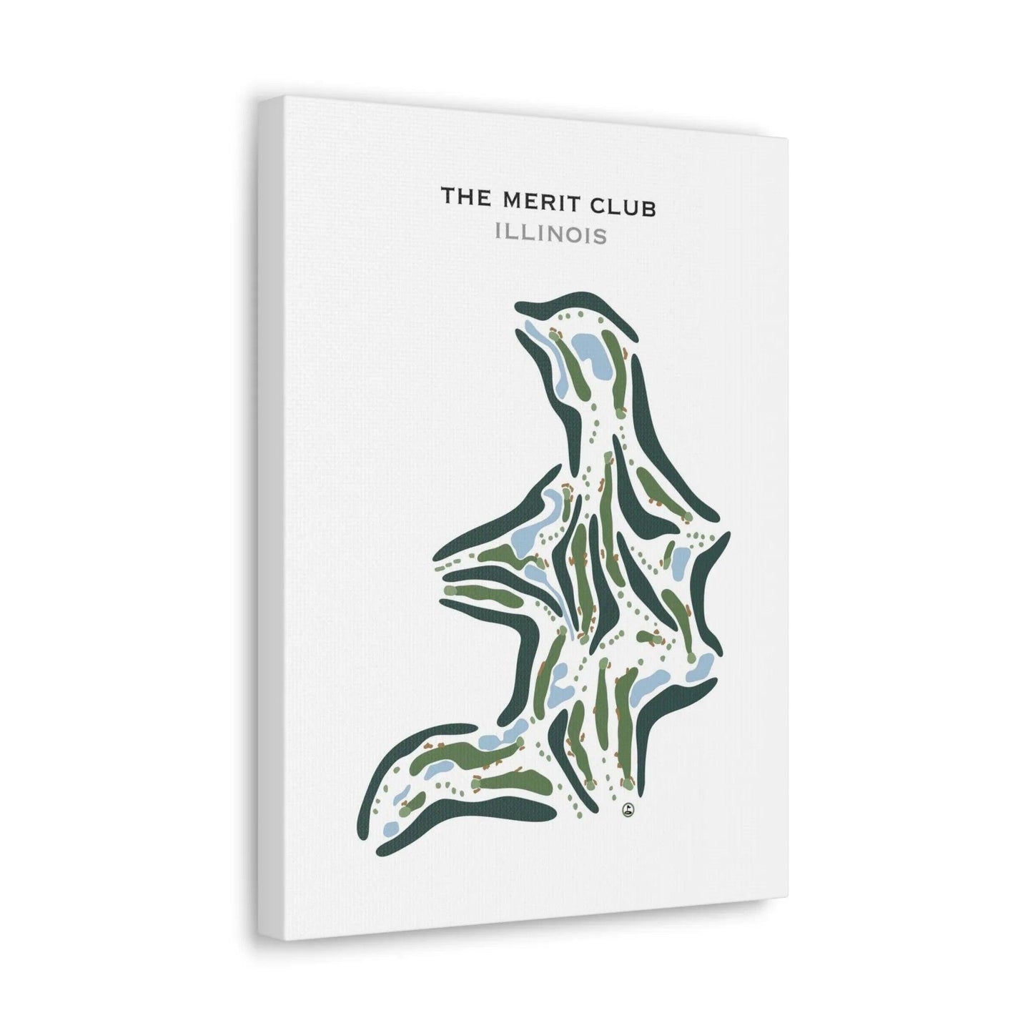 The Merit Club, Illinois - Printed Golf Course