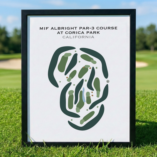 The Mif Albright Par-3 Course at Corica Park, California - Printed Golf Courses