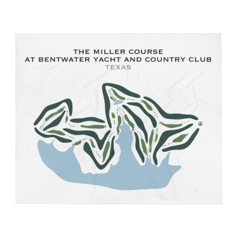 The Miller Course at Bentwater Yacht & Country Club, Texas - Printed Golf Courses