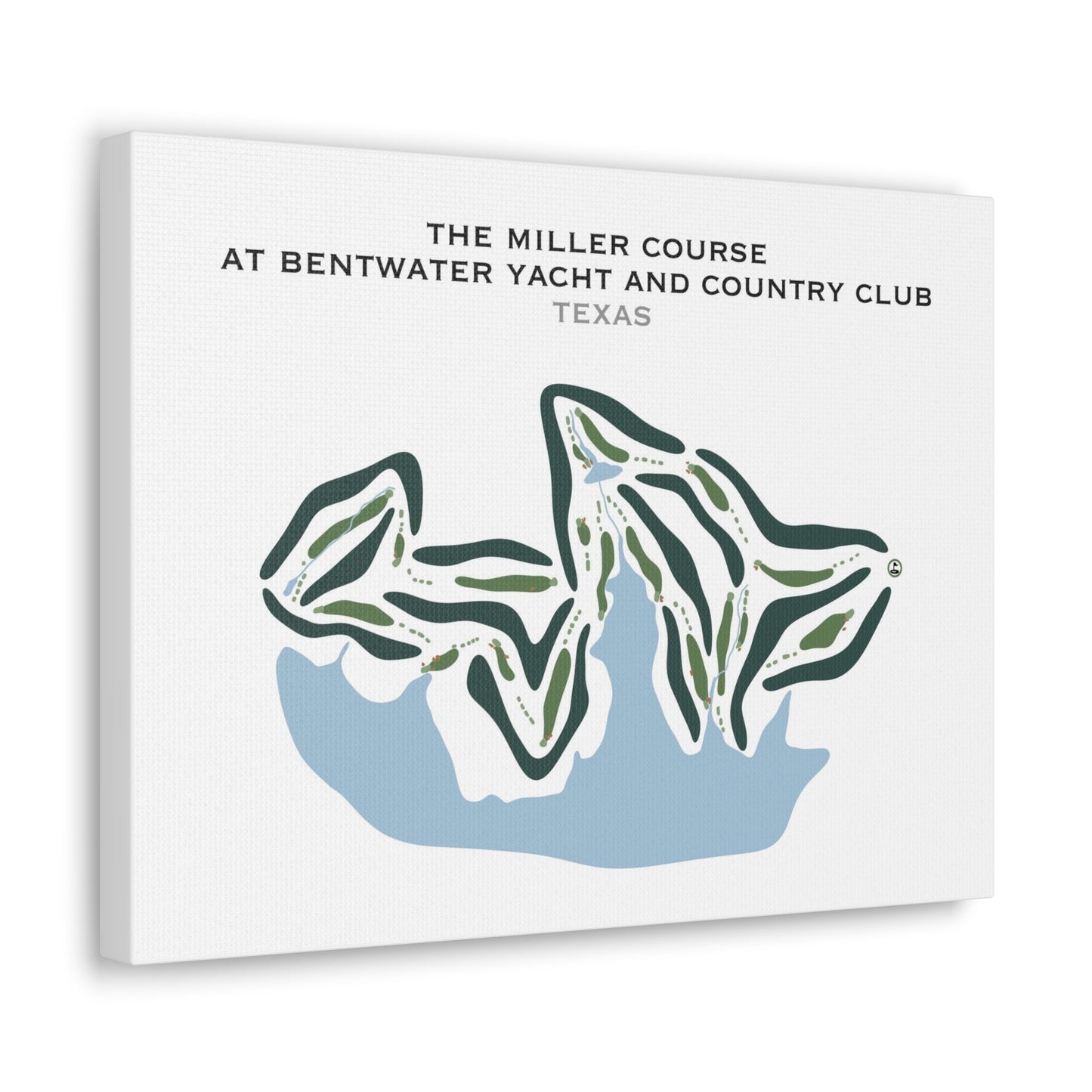 The Miller Course at Bentwater Yacht & Country Club, Texas - Printed Golf Courses