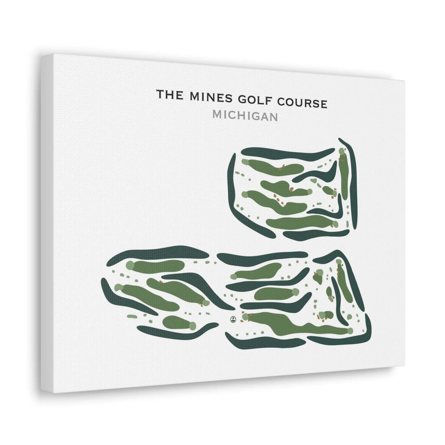 The Mines Golf Course, Michigan - Printed Golf Course